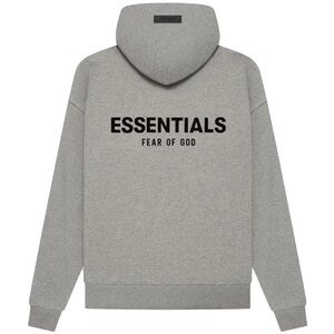 Essentials Dark Oatmeal Hoodie